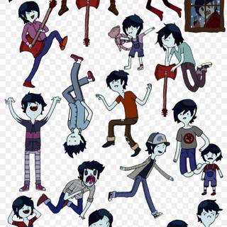 Marceline and Princess Bubblegum kissing wallpaper