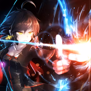 Anime girl badass wallpaper