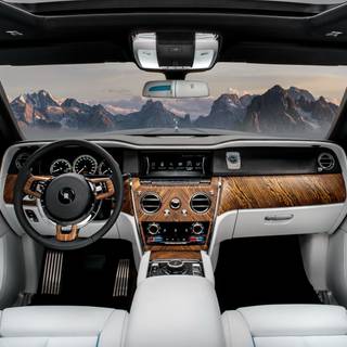 HD desktop Rolls Royce Phantom interior wallpaper