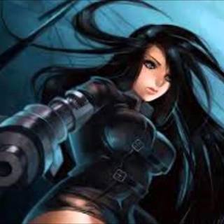 Anime girl badass wallpaper