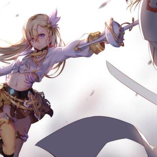 Anime girl long hair wallpaper