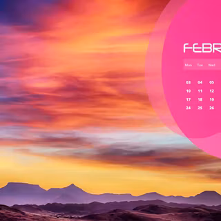 February 2020 desktop wallpaper