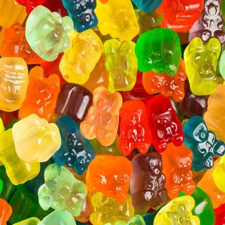 Blue gummy bears wallpaper