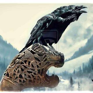 Norse viking symbols desktop wallpaper