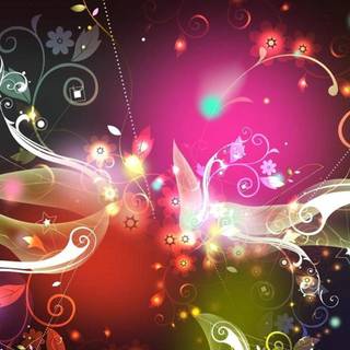 Abstract color Android phone wallpaper