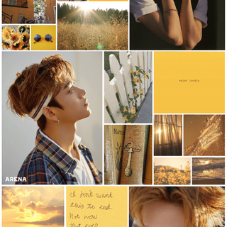 Jungkook yellow aesthetic wallpaper