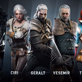 Ciri and Geralt wallpaper