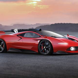 Red Ferrari car wallpaper