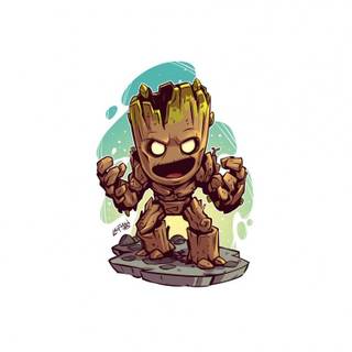 4k superhero galaxy Groot mobile wallpaper