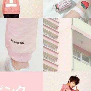 Jungkook pink aesthetic wallpaper