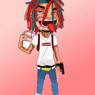 Anime Supreme and Drip wallpaper