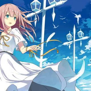 Cute anime girls kids wallpaper