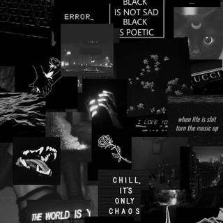 Black aesthetics wallpaper