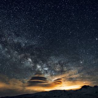 Night sky 4k wallpaper