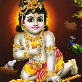 Phone Lord Krishna wallpaper