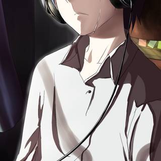 Anime sad man wallpaper