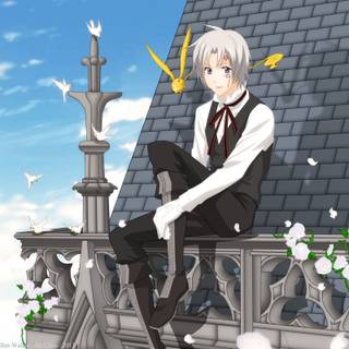 Anime sad man wallpaper