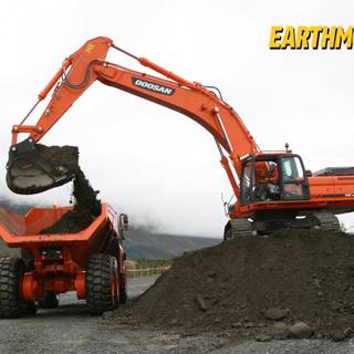 CAT excavator wallpaper
