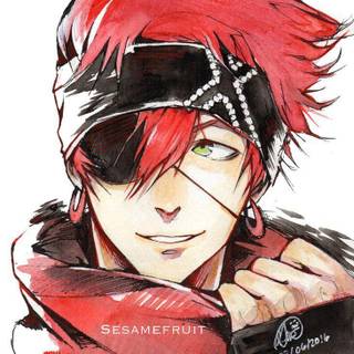 Anime boy red hair wallpaper