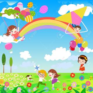 Spring for children wallpaper