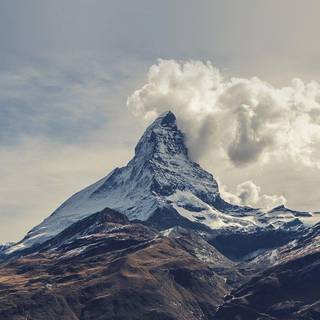 Mountain clouds sky wallpaper