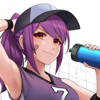 Anime girl violet wallpaper