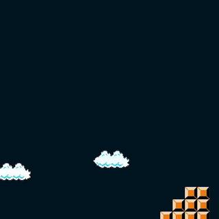 Amoled neon Mario wallpaper