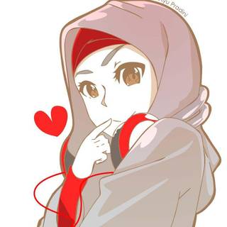 Anime Korea hijab wallpaper