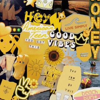 Cute VSCO yellow wallpaper