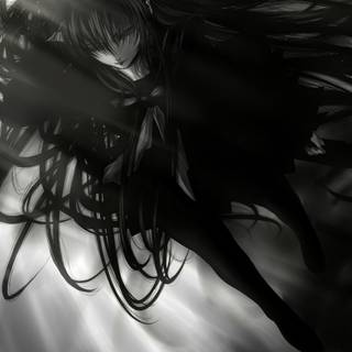 Black Kitsune anime wallpaper