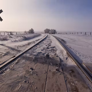 Winter field wallpaper
