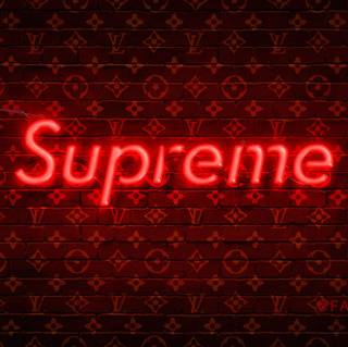 Cool Supreme desktop Louis Vuitton wallpaper