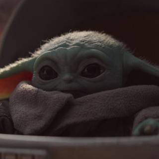 Baby Yoda soup wallpaper