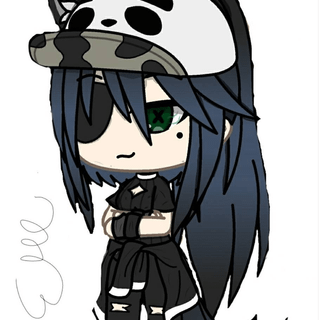 Black Gacha Life wallpaper