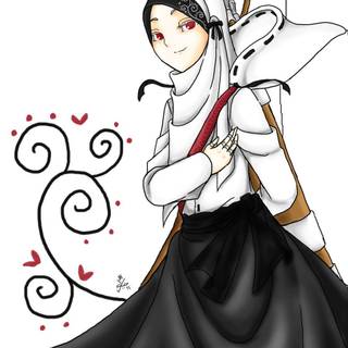 Anime muslim wallpaper