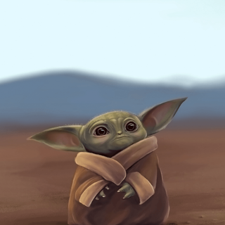 Baby Yoda for phone wallpaper