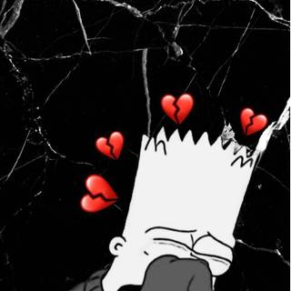 Bart Simpson crying wallpaper