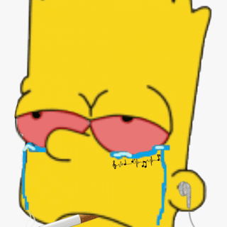 Bart Simpson crying wallpaper