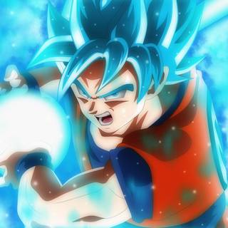 Goku Super Saiyan Blue Kaikan x100 wallpaper