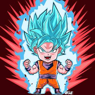 Goku Super Saiyan Blue Kaikan x100 wallpaper