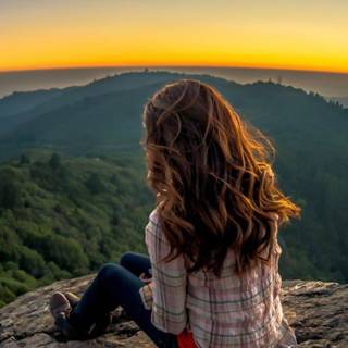 Photography lonely girl wallpaper