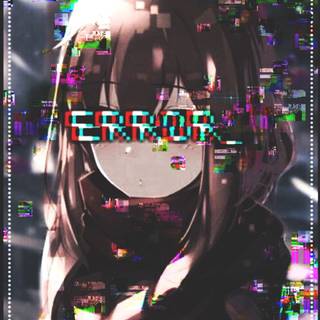 Anime error glitch wallpaper