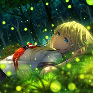 Sleeping anime HD wallpaper