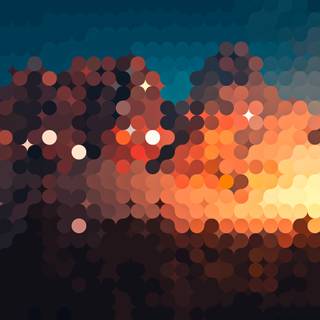 Dotted blur wallpaper