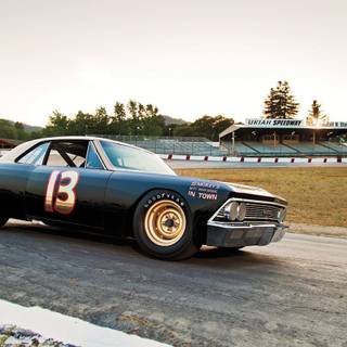 Racing car smoke wallpaper