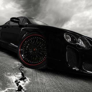 Black car UHD wallpaper