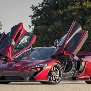 Red McLaren car wallpaper