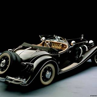 Old Mercedes-Benz convertible car wallpaper
