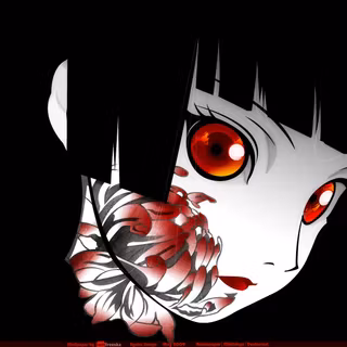Cute but creepy anime girl wallpaper