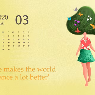 March 2020 desktop wallpaper